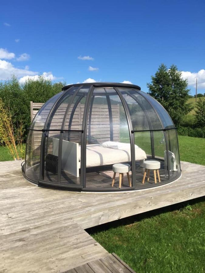 Les Nuits Insolites De La Mothe - Hebergement En Bulle Ou Tiny House Avec Spa Privatif Outremecourt Экстерьер фото